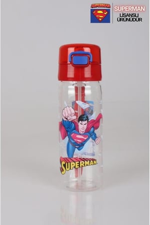 Efe Mark Superman Lisanslı Okul Seti 500 ml Matara, Beslenme Kutusu, Kalem Kutusu