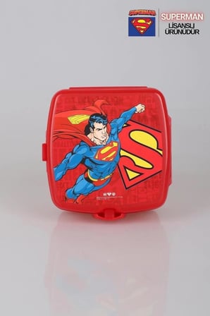 Efe Mark Superman Lisanslı Okul Seti 500 ml Matara, Beslenme Kutusu, Kalem Kutusu