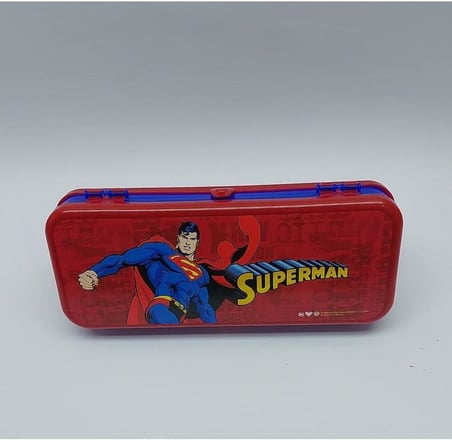 Efe Mark Superman Lisanslı Okul Seti 500 ml Matara, Beslenme Kutusu, Kalem Kutusu