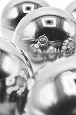 Waldern 6 Lı 10 Cm Parlak Yılbaşı Ağacı Süsü Cici Top Gümüş