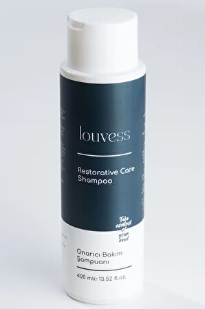 Louvess Onarıcı Bakım Şampuanı ( Güneş ve Hava Almayan Saçlar için At Kuyruğu-Biotin-Argan Formülü 400 ML)