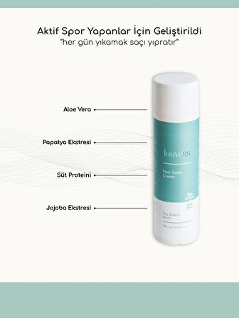 Louvess Saç Bakım Kremi - Nemlendirici, Onarıcı ve Parlaklık Veren Saç Kremi 250 ml