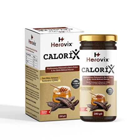 Herovix Calorix Keçiboynuzu Pekmezli & Bal & Polen Ve Arı Sütlü Bitkisel Macun 280 gr