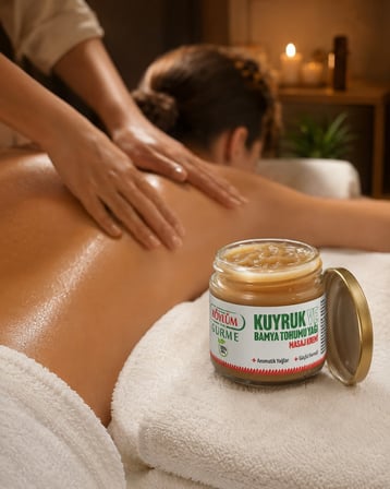 Köylüm Gurme Kuyruk ve Bamya Tohumu Yağı Masaj Kremi 100 ml