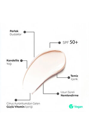 Vanilla 50 SPF Lip Balm İkili Set -Dudak Nemlendiricisi