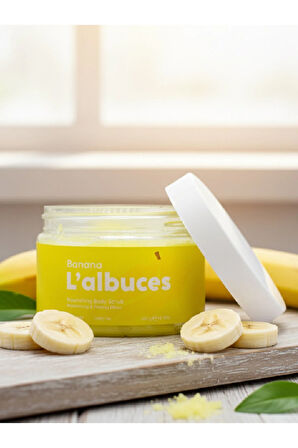 Banana Body Scrub 400gr – Vegan, Temiz İçerikli, Muz Kokulu Pürüzsüz Cilt Bakımı