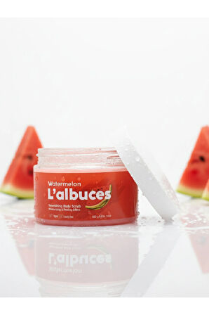 Watermelon Body Scrub 400gr – Vegan, Temiz İçerikli, Karpuz Kokulu Pürüzsüz Cilt Bakımı