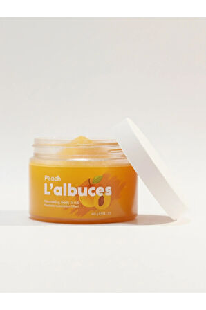 Peach Body Scrub 400gr – Vegan, Temiz İçerikli, Şeftali Kokulu Pürüzsüz Cilt Bakımı