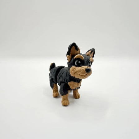 yorkshire terrier köpek hareketli hediyelik sürpriz doğum günü oyuncak figür