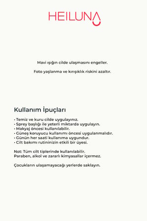 Mavi Işık Koruyucu Işıltı Veren Yüz Spreyi | Mikroalg & Akasya Senegal | 100 ml