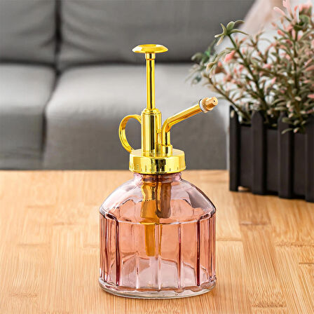Perotti 15733 Mor Vintage Cam Bitki Sulama Şişesi Oda Kokusu Dağıtıcı Cam Dağıtıcı Sprey 250ml