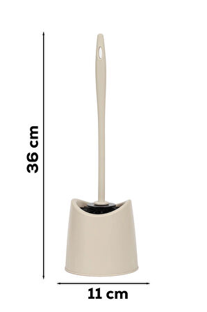 Porsima SB-776 Silikon Wc Tuvalet Banyo Fırçası Klozet Fırçası Krem