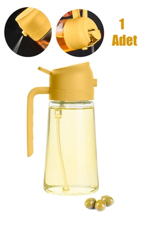 Porsima 2086-2 Çok Amaçlı Cam Sprey Şişe -yağdanlık Limon Sirke Sos , Sızdırmaz Yağlık Sar