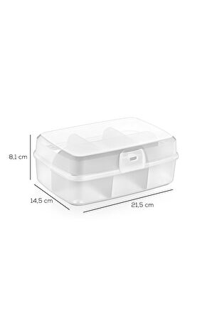 Porsima 1178-2 Premium 6 Bölmeli Poşet Çay Kutusu Sallama Çay Kutusu Pudra