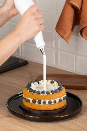 Porsima 3160 10 Parça Pasta ve Tatlı Servis Seti Kek Pasta ve Şekerleme Araçları Beyaz