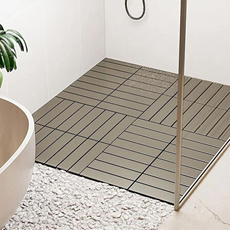 Porsima 1177 12 Lü Bahçe Balkon Teras Zemin Döşemesi Karosu Latte