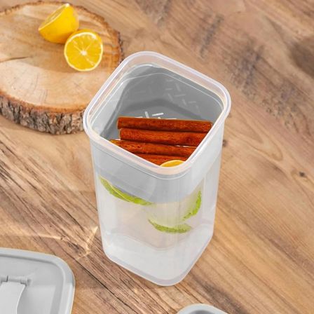 Porsima 06-1109 Detoks Sürahi & Limonluk Şeffaf 1,5 L - Gri