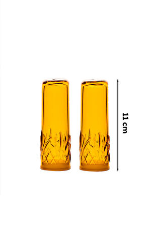 Perotti 4344 Melody 2'li Akrilik Tuzluk Biberlik Karabiberlik 11 Cm