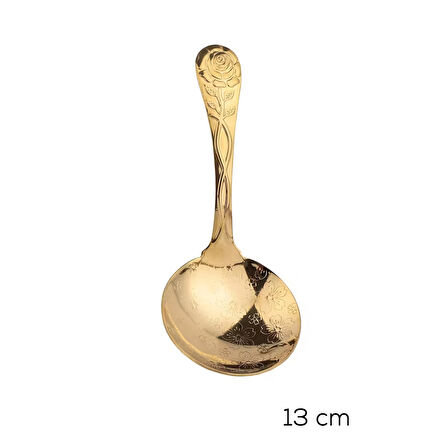 Porsima 5217 Metal Gold 2li Sos Kaşığı 13cm