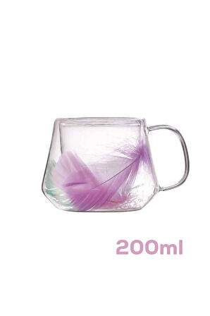 Perotti 16798 Double Feather Çift Cidarlı Kupa 2 Adet 200 ml