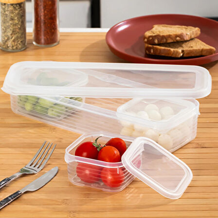 Porsima 4368 FreshLock Vakumlu Kahvaltılık Çok Amaçlı Saklama Kabı Kahvaltı Seti