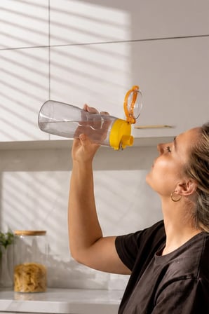 Porsima 911037-3 BPA Free Motivasyon Sporcu Su Matarası Suluk 0,7lt Su Şişesi Turuncu