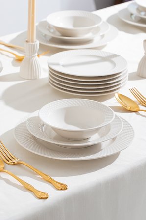 Porsima 4425 Sheyda Yemek Takımı 24 Parça 6 Kişilik Yemek Seti