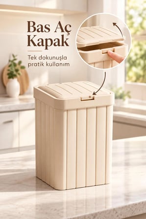 Porsima Linny 2li Banyo Fırçası Banyo Mutfak Çöp Kovası Seti Klozet Fırçası 10lt