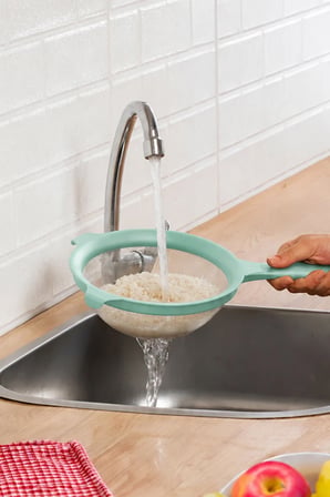 Porsima L-00948 3'lü İnce Gözenekli Tel Süzgeç Seti (350 ml + 650 ml + 1000 ml) – Turkuaz