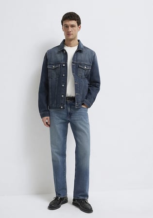 Ray Mavi Pro Koyu Mavi Jean Ceket 0110273-A1712