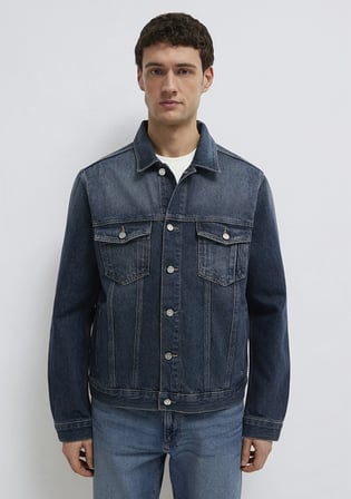 Ray Mavi Pro Koyu Mavi Jean Ceket 0110273-A1712