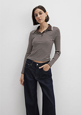 Kahverengi Polo Tişört 1613836-91456