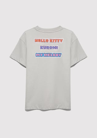 Hello Kitty Baskılı Gri Tişört 7610423-70075