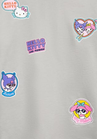 Hello Kitty Baskılı Gri Tişört 7610423-70075