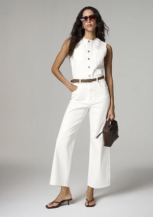 Nilda Iconic Ekru Jean Tulum 1018467-A1473
