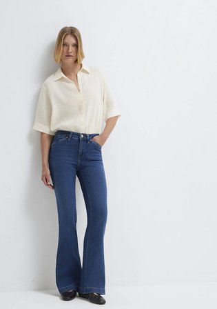 Sydney Gold Premium Vintage Koyu Mavi Jean Pantolon 10811A1337