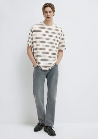 Çizgili Tişört 0613175-70056