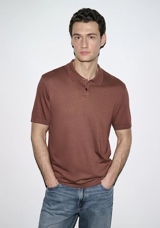 Kahverengi (TENCEL™) Modal Karışımlı Polo Tişört 0613163-70250