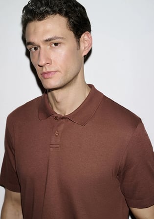 Kahverengi (TENCEL™) Modal Karışımlı Polo Tişört 0613163-70250