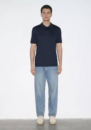 Lacivert (TENCEL™) Modal Karışımlı Polo Tişört 0613163-83699