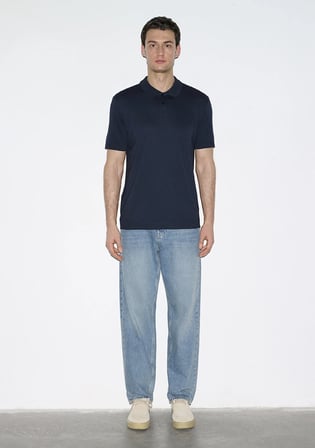 Lacivert (TENCEL™) Modal Karışımlı Polo Tişört 0613163-83699