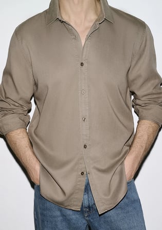 Mavi 0210818-83866 Kahverengi (TENCEL™) Gömlek