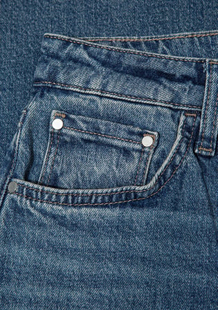 Leila Premium Blue Gölgeli Koyu Mavi Jean Pantolon 1010600-A1572