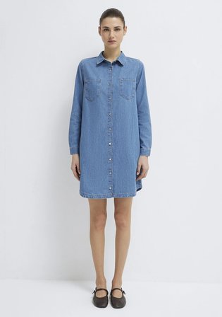 Liz Mavi Jean Elbise 130656-A1578