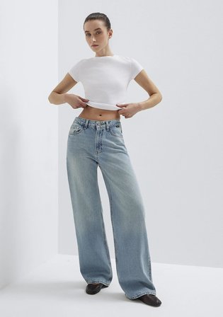 Malibu Iconic Puslu Açık Mavi Jean Pantolon 1010152-A1569