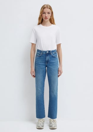 New York Classic Denim Gölgeli Indigo Mavisi Jean Pantolon 101441-A3037