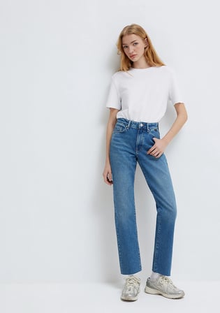New York Classic Denim Gölgeli Indigo Mavisi Jean Pantolon 101441-A3037