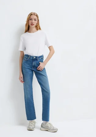 New York Classic Denim Gölgeli Indigo Mavisi Jean Pantolon 101441-A3037