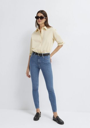 Serenay Gold Premium Vintage Indigo Mavisi Jean Pantolon 100980-A1549