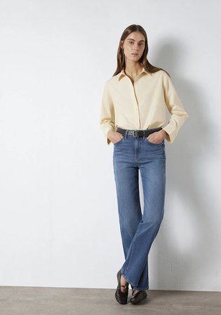 Victoria Premium Blue Puslu Koyu Mavi Jean Pantolon 101072-A3035